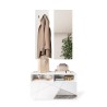 Garderobenständer Eingangsbereich, glänzend weiß und Freya Spiegelschrank Angebot