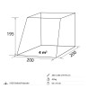 Heckklappenzelt 200x200xH195cm Escape Brunner Angebot