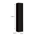 Moderne schwarze Badezimmer-Hängeschrank-Kolonne mit 1 Tür Delhi Angebot