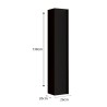 Moderne schwarze Badezimmer-Hängeschrank-Kolonne mit 1 Tür Delhi Angebot