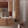 Moderne hängende Bad-Hochschrank aus Holz mit 1 Tür Jaya Aktion