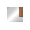 Badezimmerspiegel mit LED-Licht und schwebender Säule aus einem Aralia Holzflügel. Auswahl