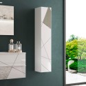 Moderner Hängeschrank Badezimmer Weiß Hochglanz 1 Tür Lima Aktion