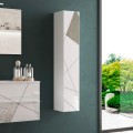 Moderner Hängeschrank Badezimmer Weiß Hochglanz 1 Tür Lima Aktion