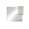 Badezimmerspiegelschrank Säule mit 1 Tür in glänzendem Weiß und LED-Licht Riva Auswahl