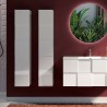Hängendes modernes Design-Badezimmermöbel Raissa Dama mit 1 Tür, glänzend weiß. Sales
