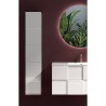 Moderne hängende Badschrank, 1 Tür, Hochglanz Weiß, Raissa Dama Rabatte