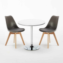 Weiß Rund Tisch und 2 Stühle Farbiges Polypropylen-Innenmastenset Nordica Long Island Preis