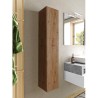 Hängender Badezimmerschrank 1 Tür Holz Eiche Edon Angebot