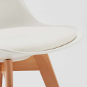 Weiß Rund Tisch und 2 Stühle Farbiges Polypropylen-Innenmastenset Nordica Long Island