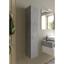 Hängendes Badezimmerregal 1 Tür Aufbewahrungseinheit in grauem Beton Kubi Verkauf