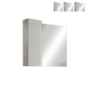 LED-Badezimmerspiegel mit Licht, 1-türig, Weiß-Grau, Pilar BC Angebot