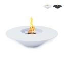 Runder Bioethanol-Designkamin für den Außenbereich 60cm Santorini Verkauf