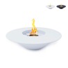 Runder Bioethanol-Designkamin für den Außenbereich 60cm Santorini Verkauf