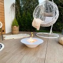 Runder Bioethanol-Designkamin für den Außenbereich 60cm Santorini Angebot