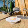 Runder Bioethanol-Designkamin für den Außenbereich 60cm Santorini Rabatte