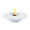 Runder Bioethanol-Designkamin für den Außenbereich 60cm Santorini Modell