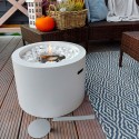 Bioethanol-Standkamin mit rundem Feuerkorb 47,5 cm für Garten, Außenbereich Rodi Sales
