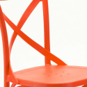 Weiß Tisch und 2 Stühle Farbiges Polypropylen-Innenmastenset Vintage Long Island 