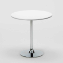 Weiß Tisch und 2 Stühle Farbiges Polypropylen-Innenmastenset Vintage Long Island 