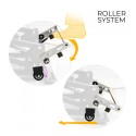 Elektrischer Relaxsessel mit Aufstehhilfe, 2 Motoren, Rollenset und Bezüge Gaia 