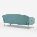 bequemes 3-Sitzer Sofa fürs Wohnzimmer mit goldfarbenen Metallfüßen Chris. Katalog