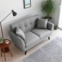 2-Sitzer Sofa nordisches Design elegant modern gepolstert 151cm Ischa Modell
