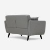 Zweier-Sofa nordisches Design elegant modern gepolstert 151cm Ischa