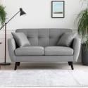 Zweier-Sofa nordisches Design elegant modern gepolstert 151cm Ischa