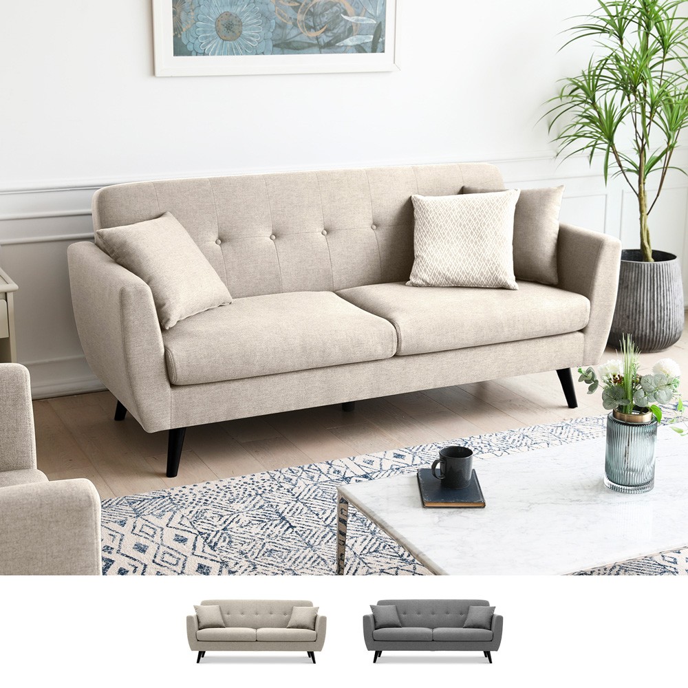 Modernes 3-Sitzer Sofa für das Wohnzimmer, widerstandsfähig im nordischen Design 191cm Hayem