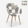 Patchwork Stuhl Sessel Wohnzimmer Küche Studio Finch