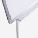 Magnetisches Whiteboard 90x60cm mit Ständer, Block für Blätter und verlängerbaren Stangen von Niels M Maße