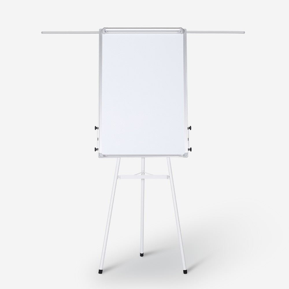 Magnetische weiße Tafel 90x70cm ausziehbar mit Staffelei und Blattblock Niels L