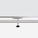 Weiße doppelseitige Magnettafel 120x90cm mit Rollen Albert L Auswahl