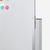 Weiße doppelseitige Magnettafel 120x90cm mit Rollen Albert L Lagerbestand
