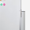 Weißes magnetisches Doppelseitiges Whiteboard 90x60cm auf fahrbarem, drehbarem Albert M Lagerbestand