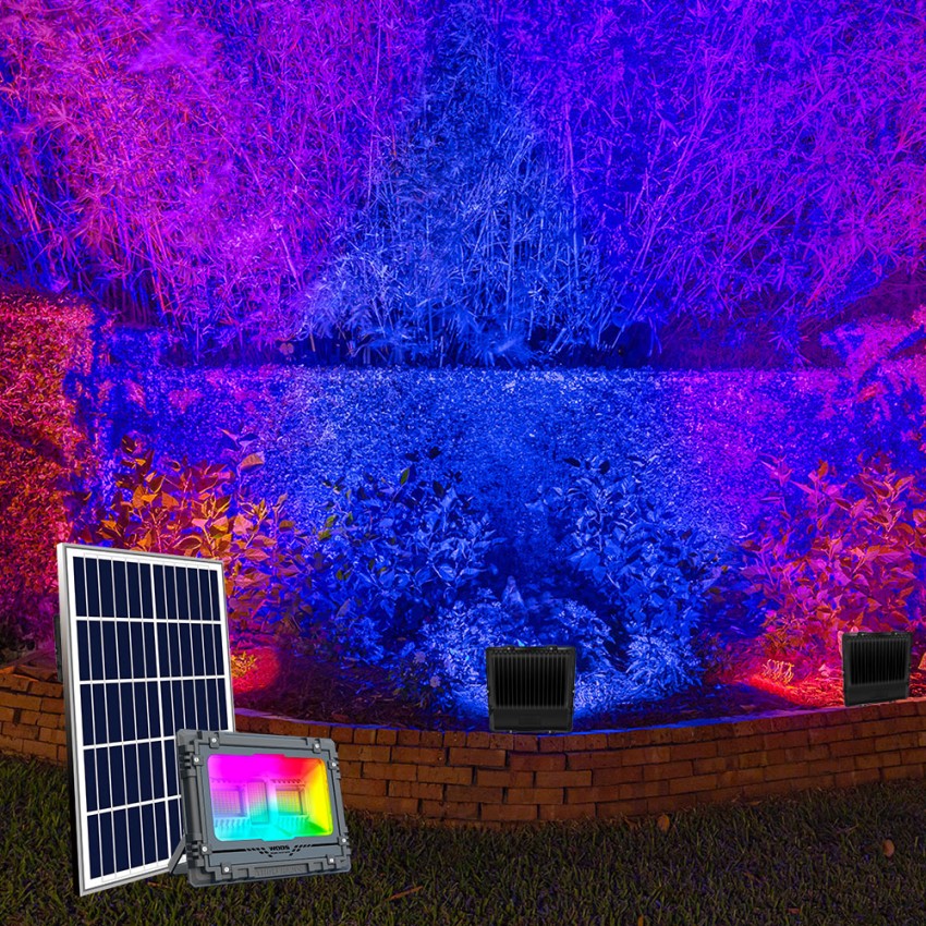 LED-Strahler mit Solarpanel-RGB-Bluetooth-Projektor Toscor M