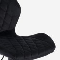 Moderner, verstellbarer Küchen-Barhocker aus Samtstoff Jersey 