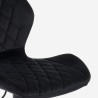 Moderner, verstellbarer Küchen-Barhocker aus Samtstoff Jersey 