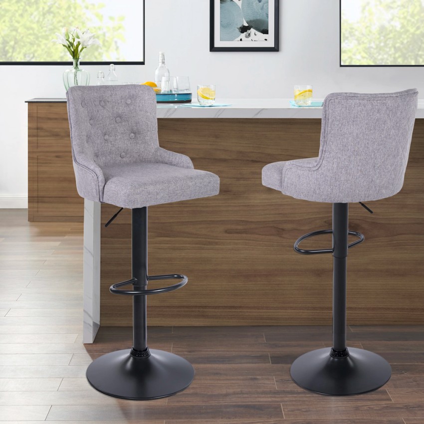  Scranton: Verstellbarer Hocker aus modernem Stoff 