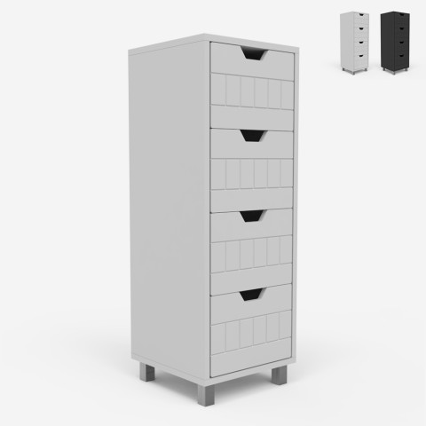 Moderne multifunktionale Badezimmerkommode mit 4 Schubladen Stil Aktion