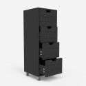 Moderne multifunktionale Kommode mit 4 Schubladen Badezimmer Servez 