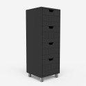 Moderne multifunktionale Kommode mit 4 Schubladen Badezimmer Servez Maße