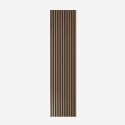 4 x Akustikpaneele aus Holz 240x60cm für Wand Design Dunkles Nussbaum Kover-NS Sales