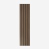4 x Akustikpaneele aus Holz 240x60cm für Wand Design Dunkles Nussbaum Kover-NS Sales