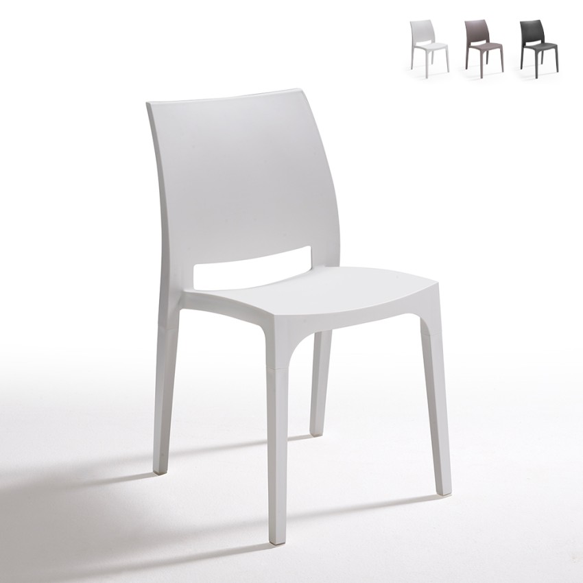 25er Set Love BICA Stapelbare Stühle aus Polypropylen für Bar und Garten Angebot