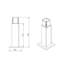 Bioethanol-Standkamin für den Garten, Außenbereich, Säulendesign, Capri 70 