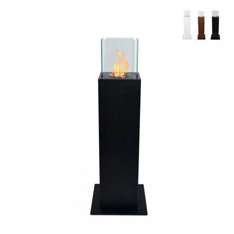 Bioethanol-Standkamin für den Garten, Außenbereich, Säulendesign, Capri 70 Aktion