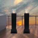Bioethanol-Kamin für den Außenbereich, freistehendes Designsäulenmodell Capri 110 Katalog