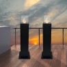 Bioethanol-Kamin für den Außenbereich, freistehendes Designsäulenmodell Capri 110 Katalog